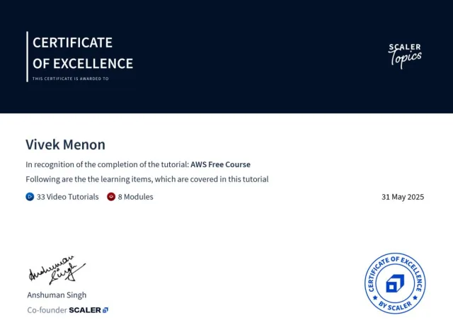 I'm excited to share that I've successfully completed AWS...