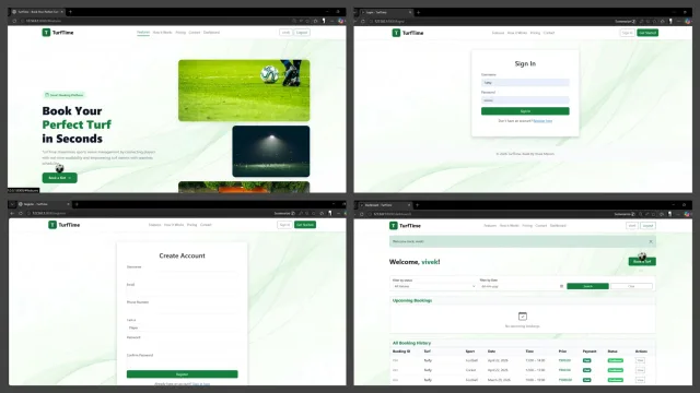 Project Spotlight: TurfTime – Smart Turf Booking System